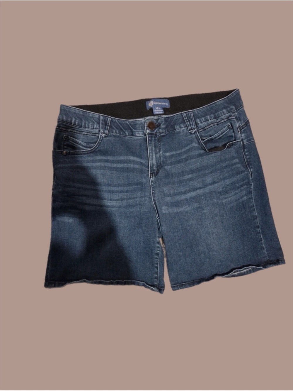 Democracy Women's Dark Blue Denim Jean Shorts size 18 W ab solution